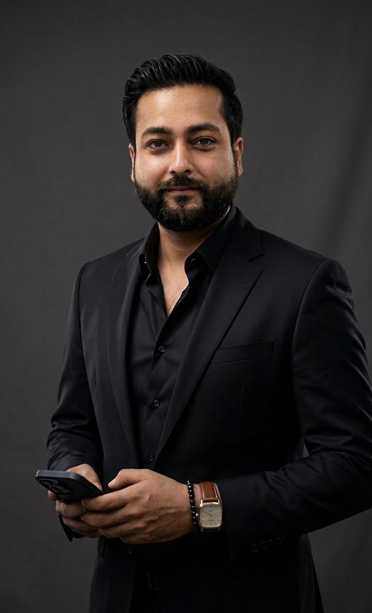 Portrait of Haris Iqbal, Founder and CEO of Creative Hive Developers